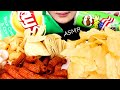 【咀嚼音】ポテトチップス スナック菓子を食べる POTATO CHIPS LAY'S PRINGLES【ASMR / EATING SOUNDS / MUKBANG / NO TALKING】