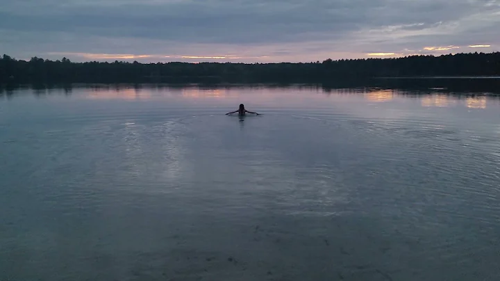 Margaret swimming 9n Crystal Lake 2021