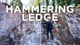 Hammering ledge for a new foundation on our 45 White Oak Project