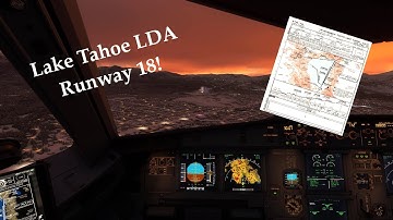 Gorgeous Sunset LDA Approach into Lake Tahoe - MSFS Fenix A320