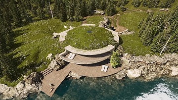 ARCHI FAVERO STUDIO - 4K 3D VR - ARCHICAD & TWINMOTION - UNDERGROUND HOUSE PROJECT - CUT_01