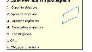 Proving parallelograms on the Coordinates Plane