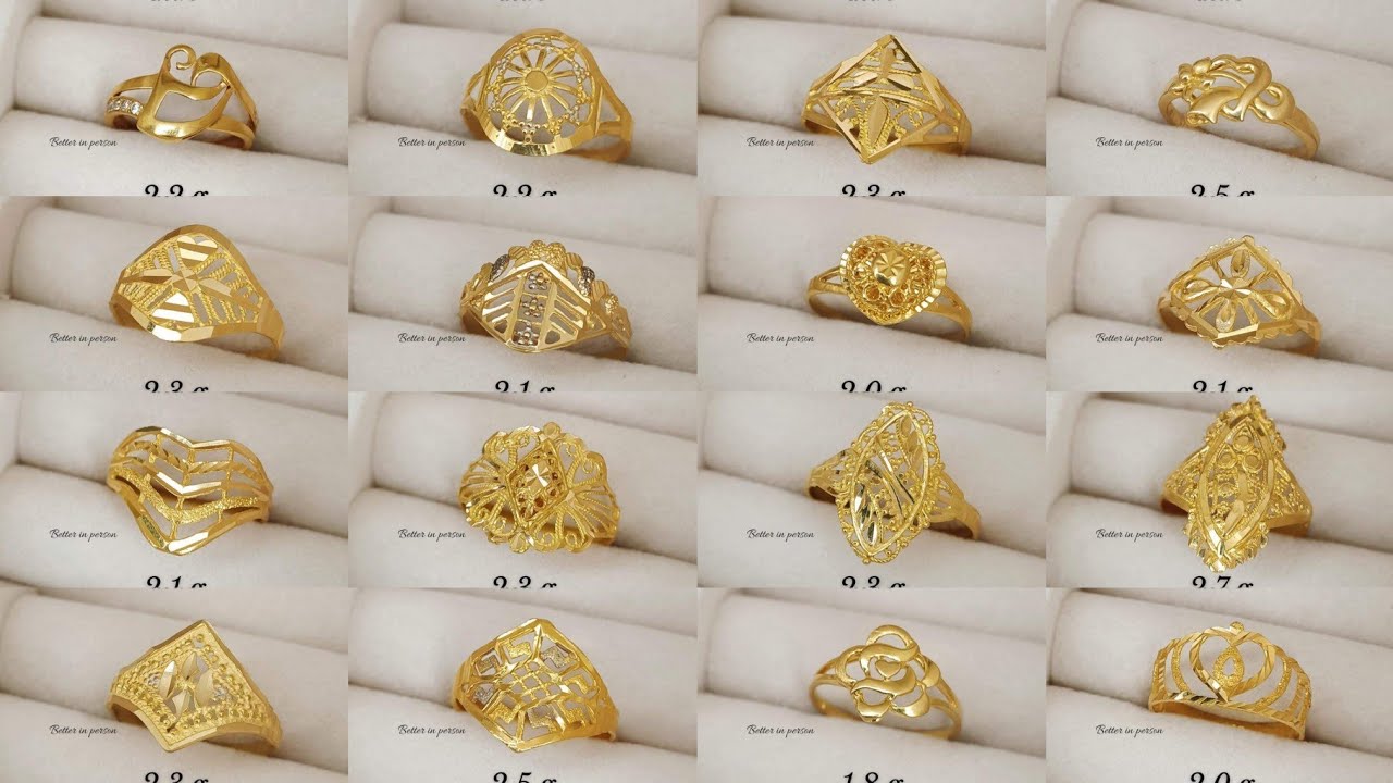 3 Gram Gold Ring Design for Girl | Light Weight Gold Ring Designs ...