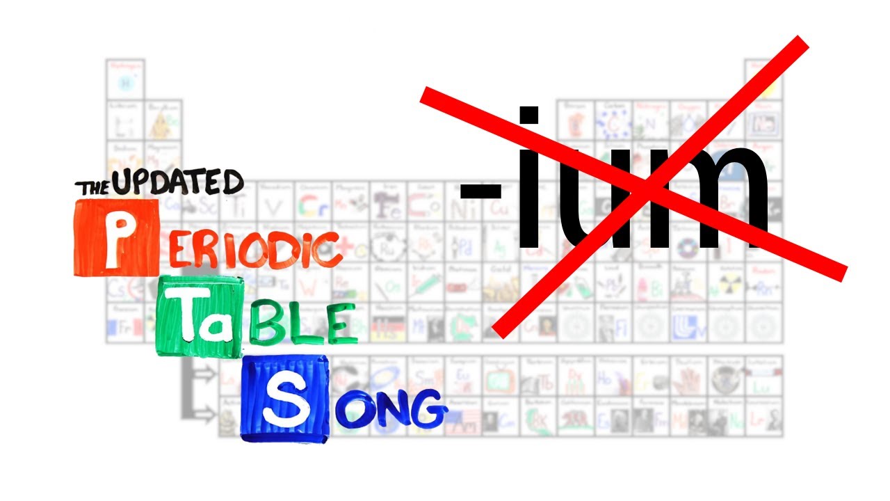 The Periodic Table Song But It S Only The Elements That Don T End With Ium Youtube