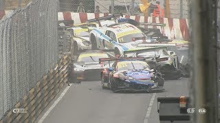 FIA GT World Cup 2017. Qualification Race Macau Grand Prix. Start | Huge Pile Up screenshot 4