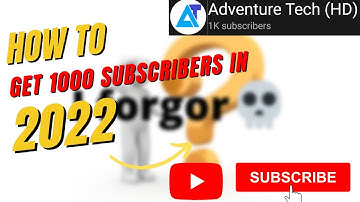 Get 1000 subscribers in just 3 steps