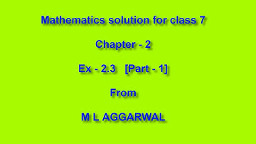 Maths solution for Class 7┃FRACTION AND DECIMAL┃Ex-2.3┃Part-1