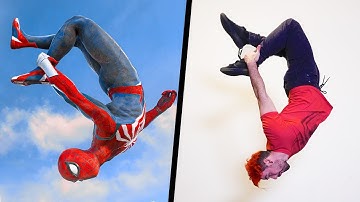 Trying Stunts From Spider-Man 2 IN REAL LIFE (PS5, Parkour)