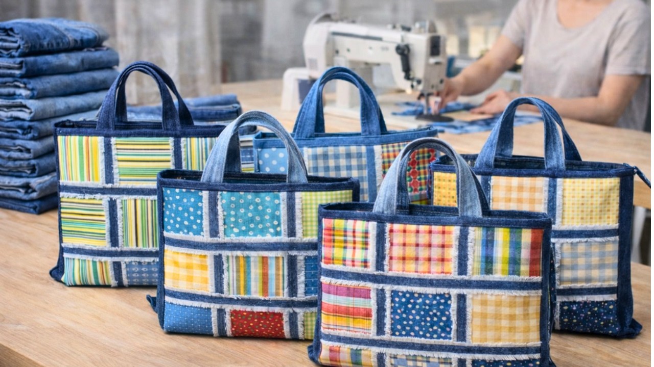 Сумочка из старых джинсов переработка джинсов Сшить сумку из старых джинсов