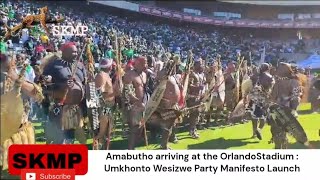 Amabutho Arrives at Orlando Stadium: MK party Manifesto Launch 2024