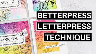 BetterPress LetterPress Technique #1 : Ink Blending & Watercolor