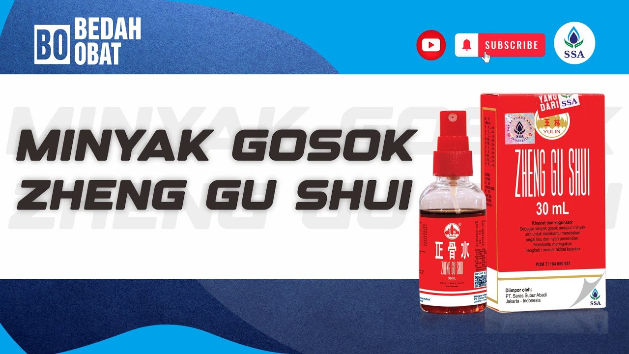 Bedah Obat Zheng Gu Shui 