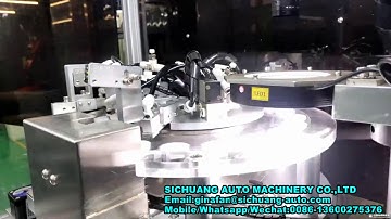 Euro head Infusion Cap rubber assembly machine visual camera detect inspection machine