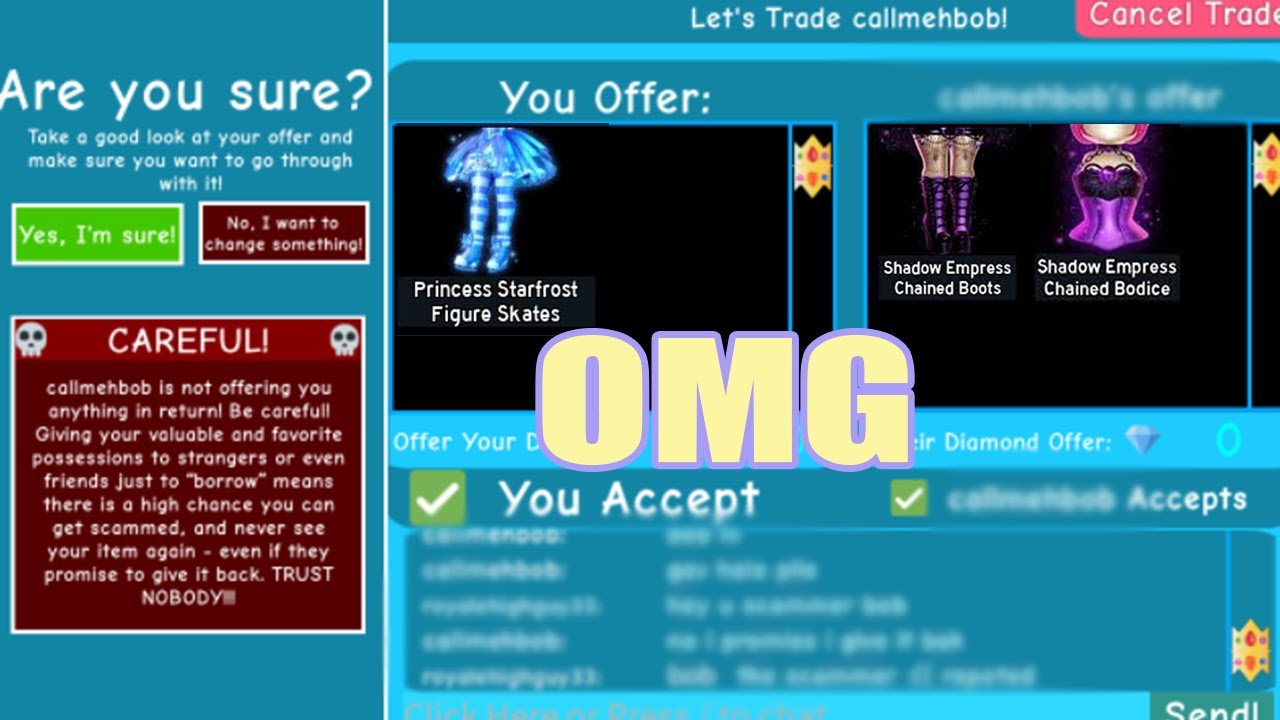 Trading all of my royale high items for robux or toy codes! ( dm