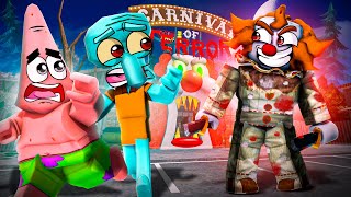 Glove World in Roblox Under Attack by EVIL CLOWNS! (Patrick CRIES!)