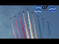 Royal Air Force - Red Arrows Light Up The Skies For G7 World Leaders - Carbis Bay - Colourful Smoke!