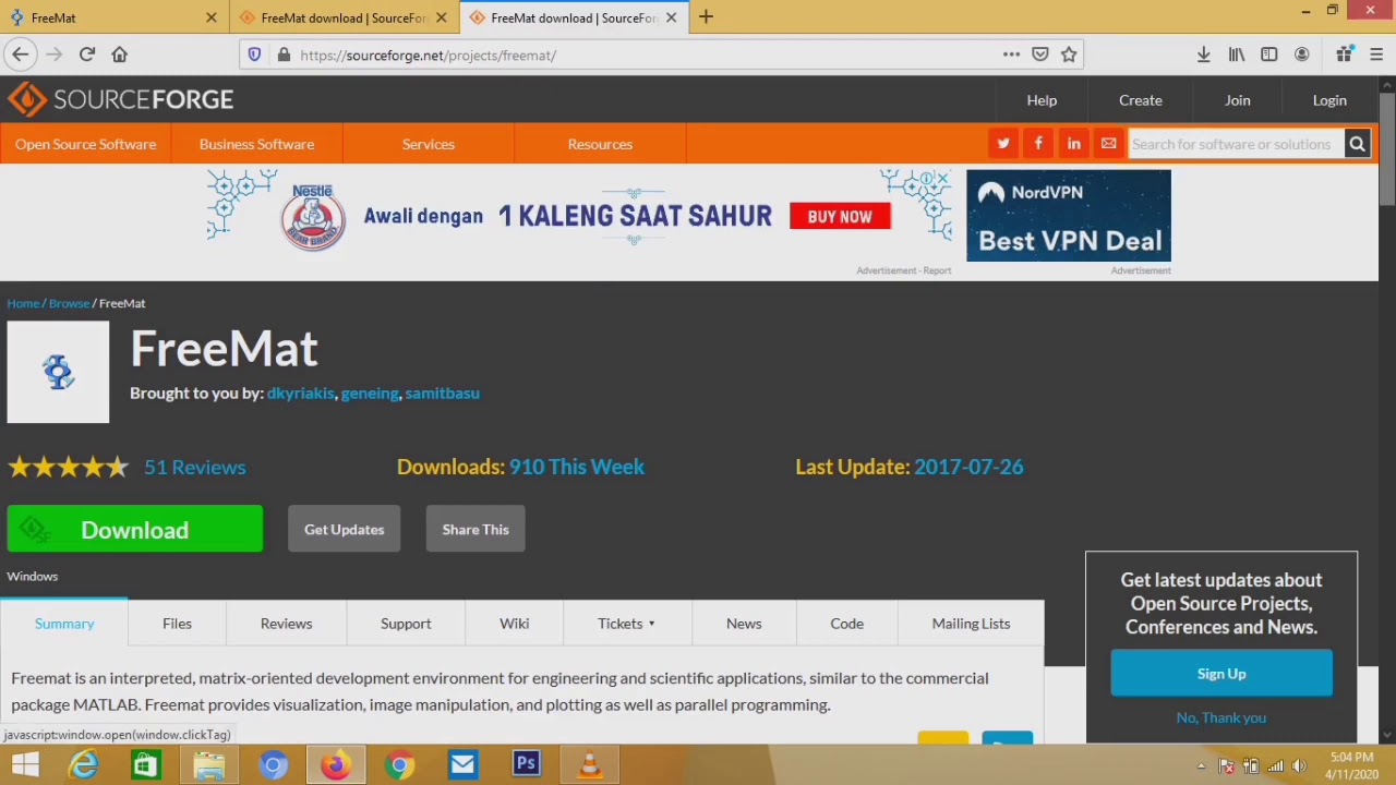 Instalasi freemat di Windows - YouTube