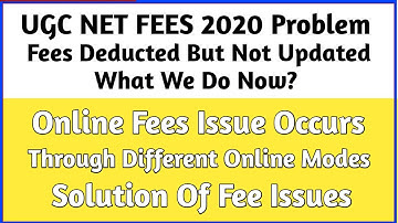 Ugc Net Fees Cut But Not Paid || Ugc net Fees Not Confirmed But Cut From Bank Account