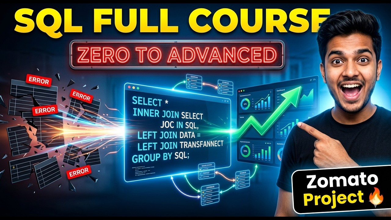 Become Data Analyst with SQL 💯 Full Practical Course | Real Company ...