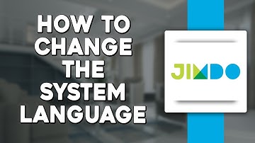 How To Change the System Language in Jimdo Website (Quick & Easy)