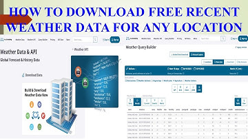 66 || Learn How To And Where From Download Weather Data For Any Location For Any Time Frame For Free