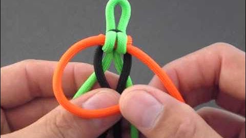 How to Make a Double-Woven Endless Falls (Paracord) Key Fob by TIAT