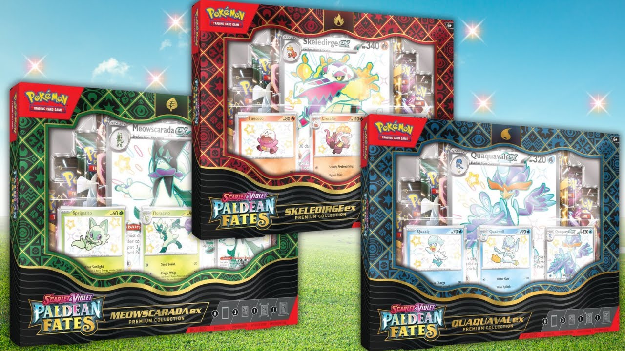 pokemon trading card game paldean fates pokemon ex premium collection TCG Scarlet and Violet Meowscarada Whether youre a competitive player or a passionate collector Pokemon Paldean Fates Premium Collection