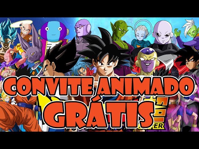 Convite Animado Dragon Ball Z