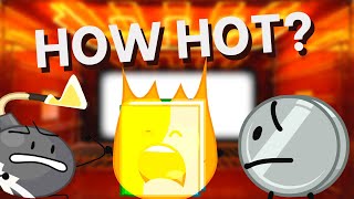 BFB / TPOT Temperature Comparison - How Hot Can Each Character Survive?