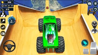 Monster Truck Mega Ramp Impossible Extreme Stunts Games Android Gameplay 2023 screenshot 4