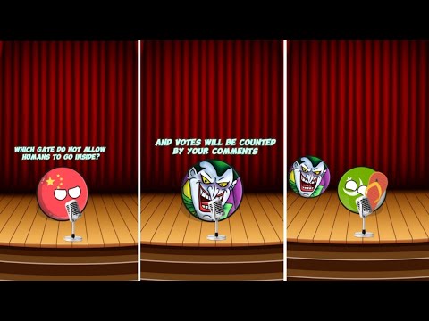 country balls jokes competition 🤣 season 2🔥 part 1 @indianmappingball #countryballs #jokes