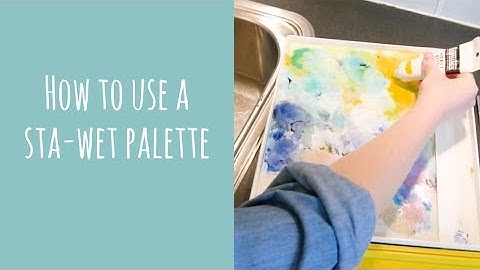 How to use a Masterson sta-wet palette for acrylic paint