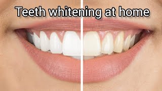 Teeth whitening at home / How to whiten teeth at home @Cookingwithfunz