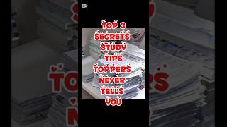 Top 3 secret study tips toppers never tells you #studentlife #studytips #study #studymotivation