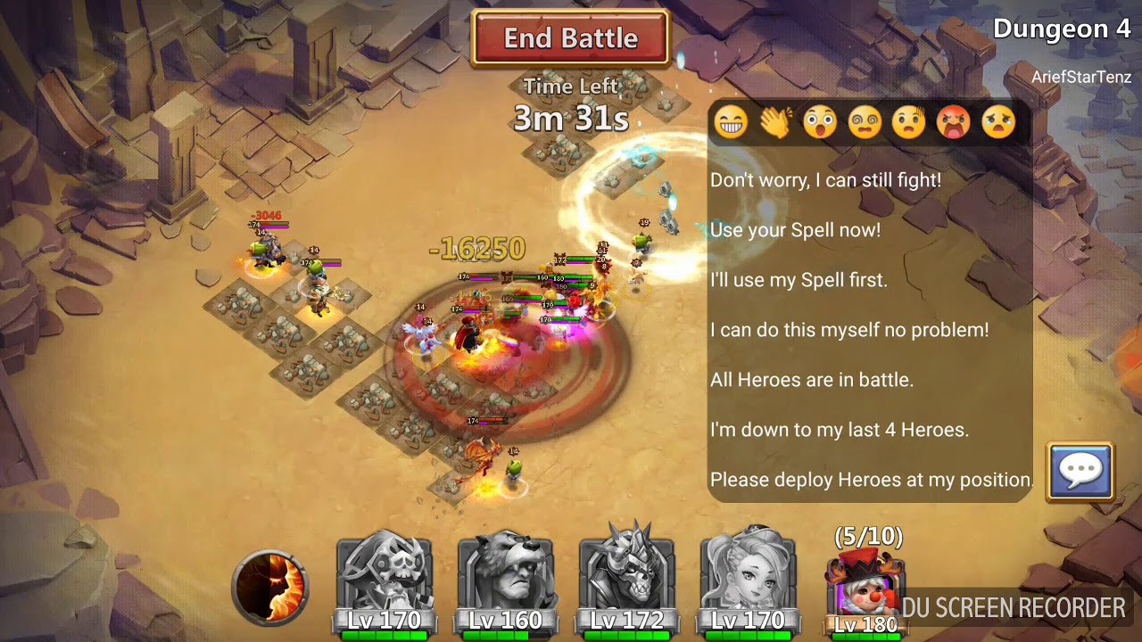 CASTLE CLASH ! ARID RUINS RANT!