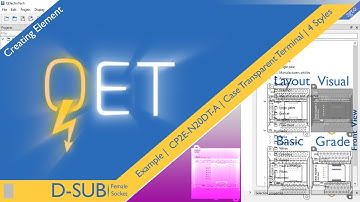 QET QElectroTech, Creating Element : CP2E-N20DT-A | Omron PLC | Case Transparent Terminal