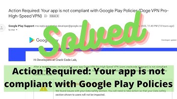 SOLUTION-Action Required: Your app is not compliant with Google Play Policies-