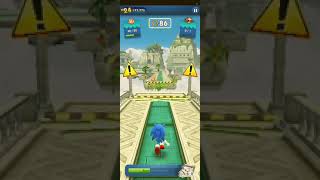 jugando sonic dash en android