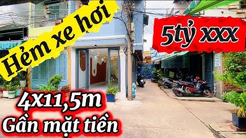Hẻm xe hơi 4x11,5m chỉ 5tỷxxx gần mặt tiền 2 sân thượng.