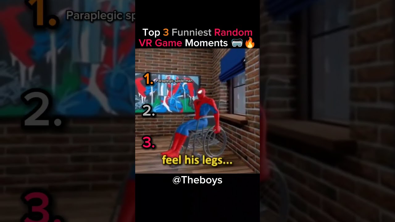 Top 3 Funniest Random VR Game Moments Funny Vr Shorts Tiktok