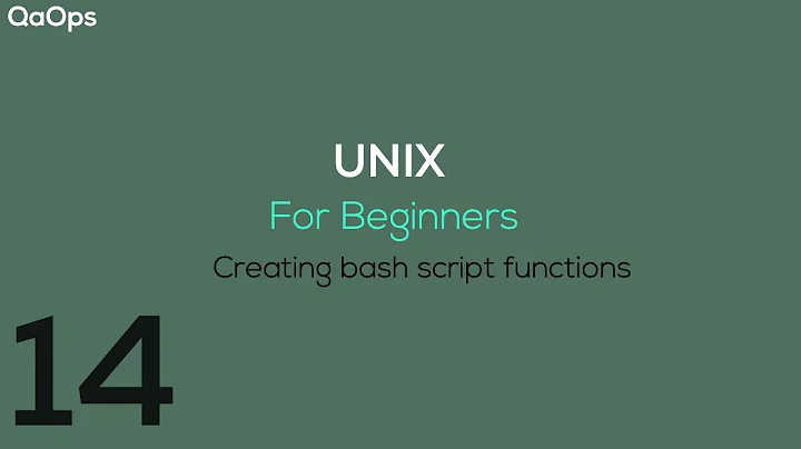 Bash Script | Creating functions