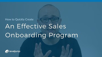 How to quickly create an effective sales onboarding program