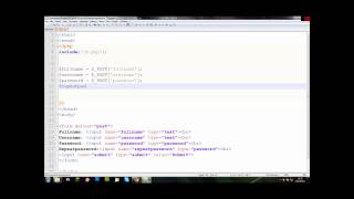 Login and Register - The Register Script Part 1