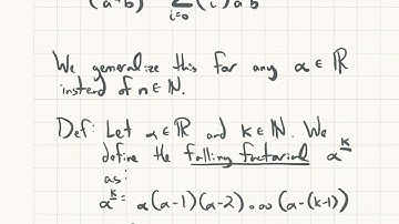 Math 3205 Generalized Binomial Theorem and Catalan Numbers