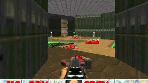 Doom 1 - Episode 1 (Knee - Deep In The Dead) - Level 01 - Hangar