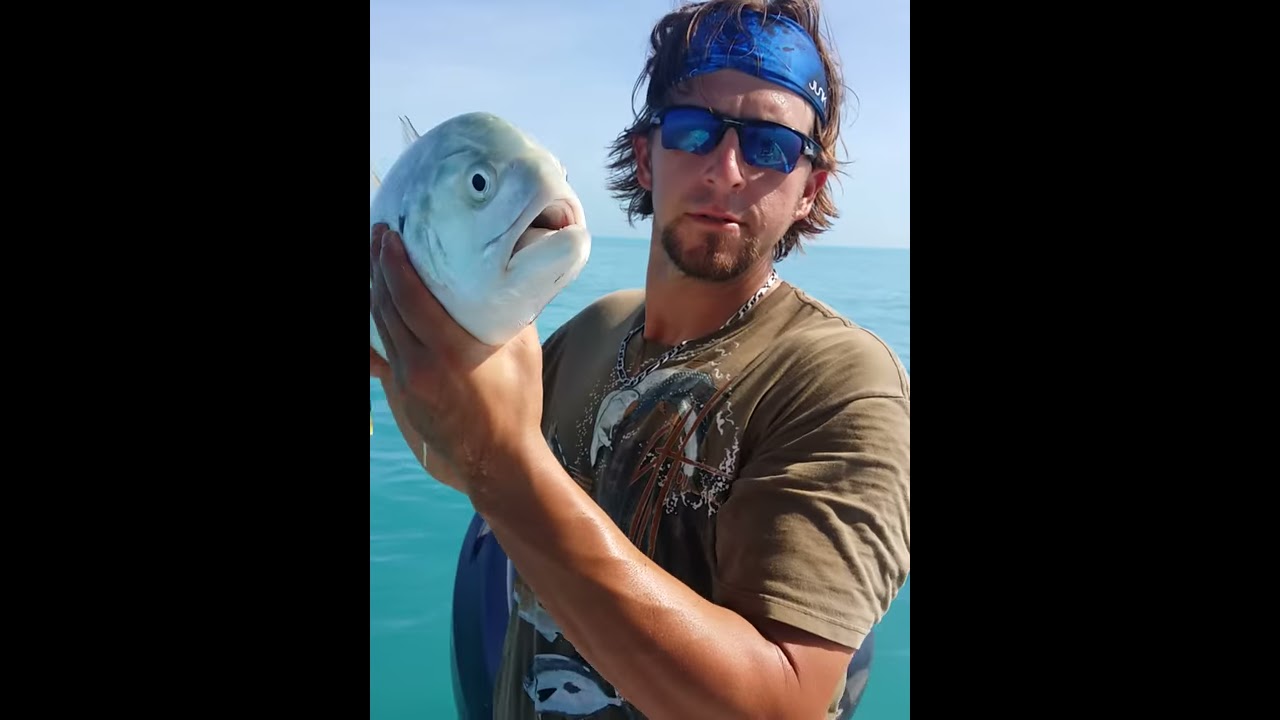 Brad Eldred Holds Jack Crevalle