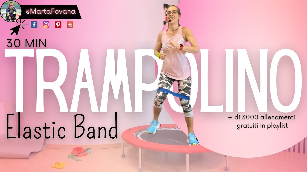 30 Minuti di Ginnastica con Trampolino Elastico e Bende Elastiche | Allenamento Total Body