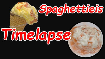 Spaghetti Ice Cream 4k Timelapse