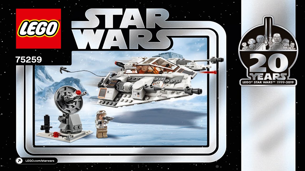 LEGO instructions - Star Wars - 75259 - Snowspeeder - YouTube