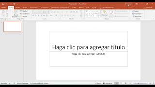 Las partes de la ventana de Powerpoint 2016 del paquete office